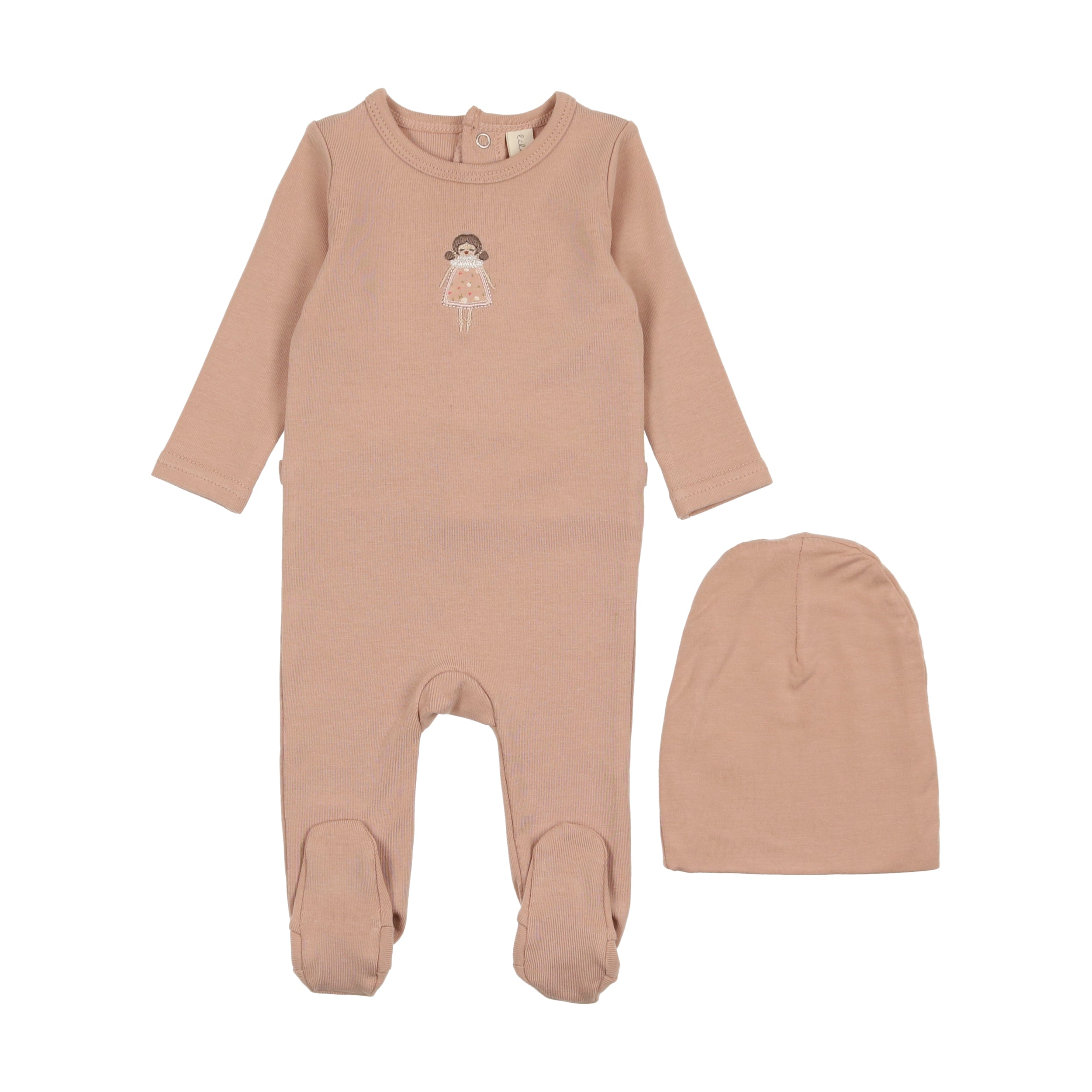 Embroidered Footie Set