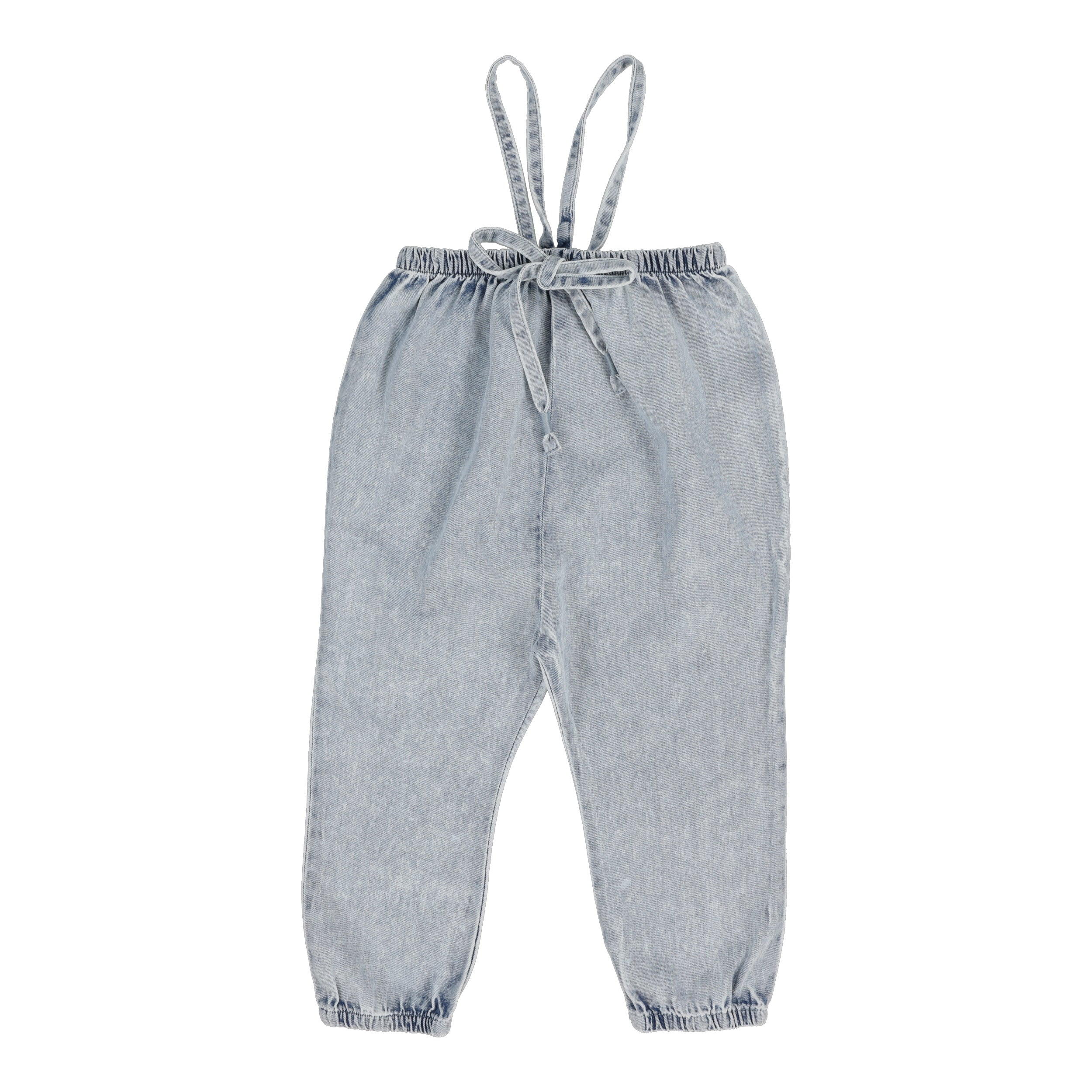 Bubble Suspender Pants - Blue Wash