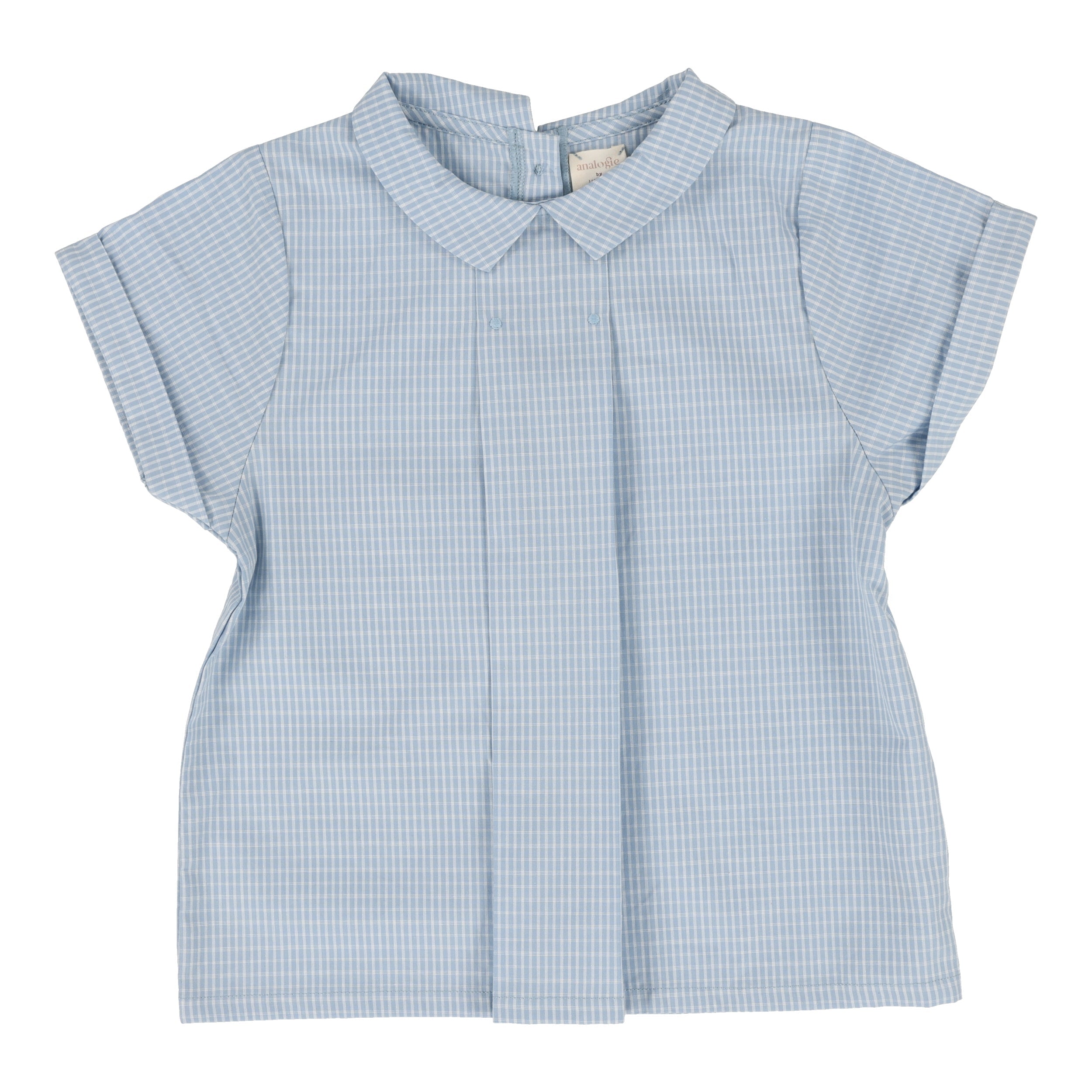 Windowpane Toddler Collar Shirt