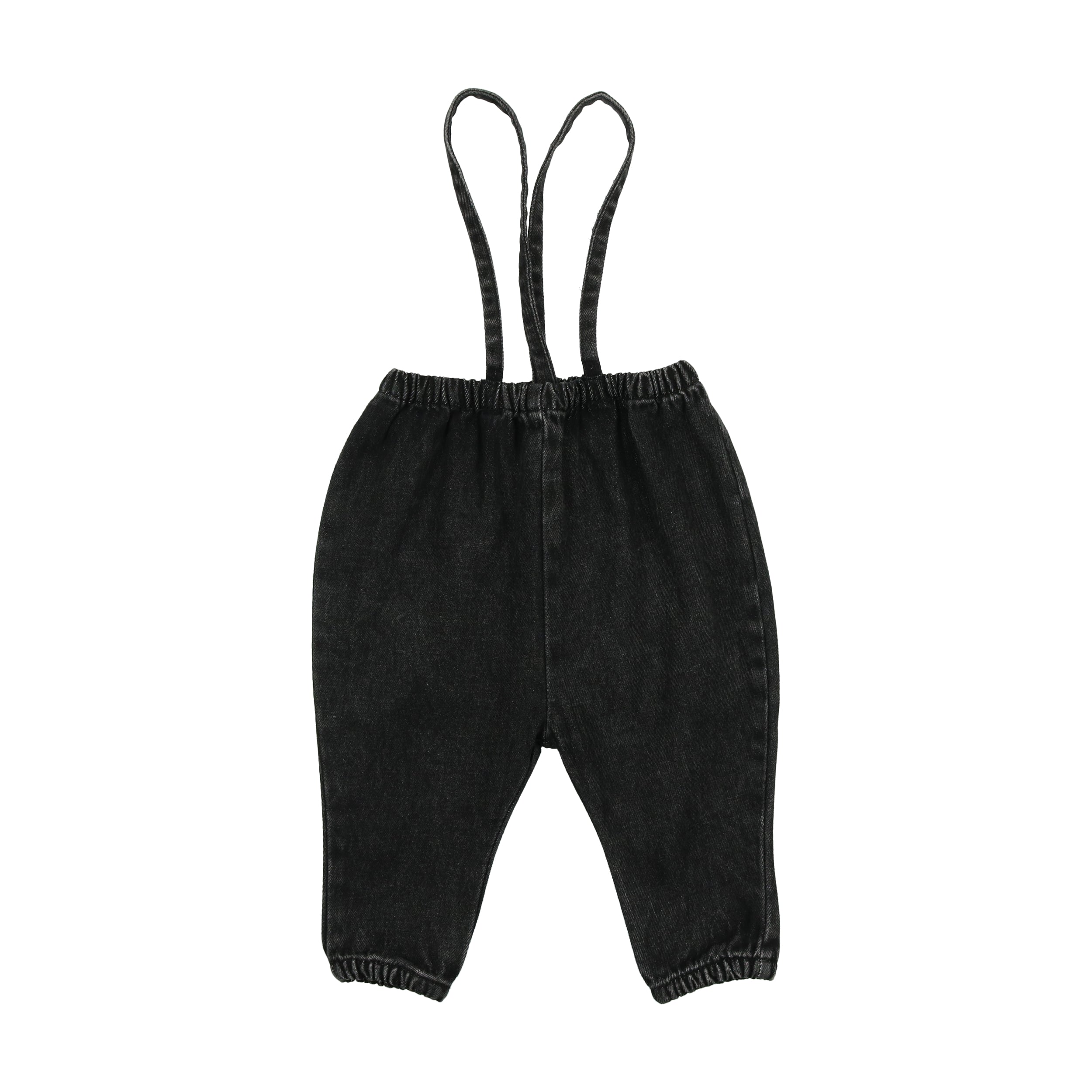 Bubble Suspender Pants - Black