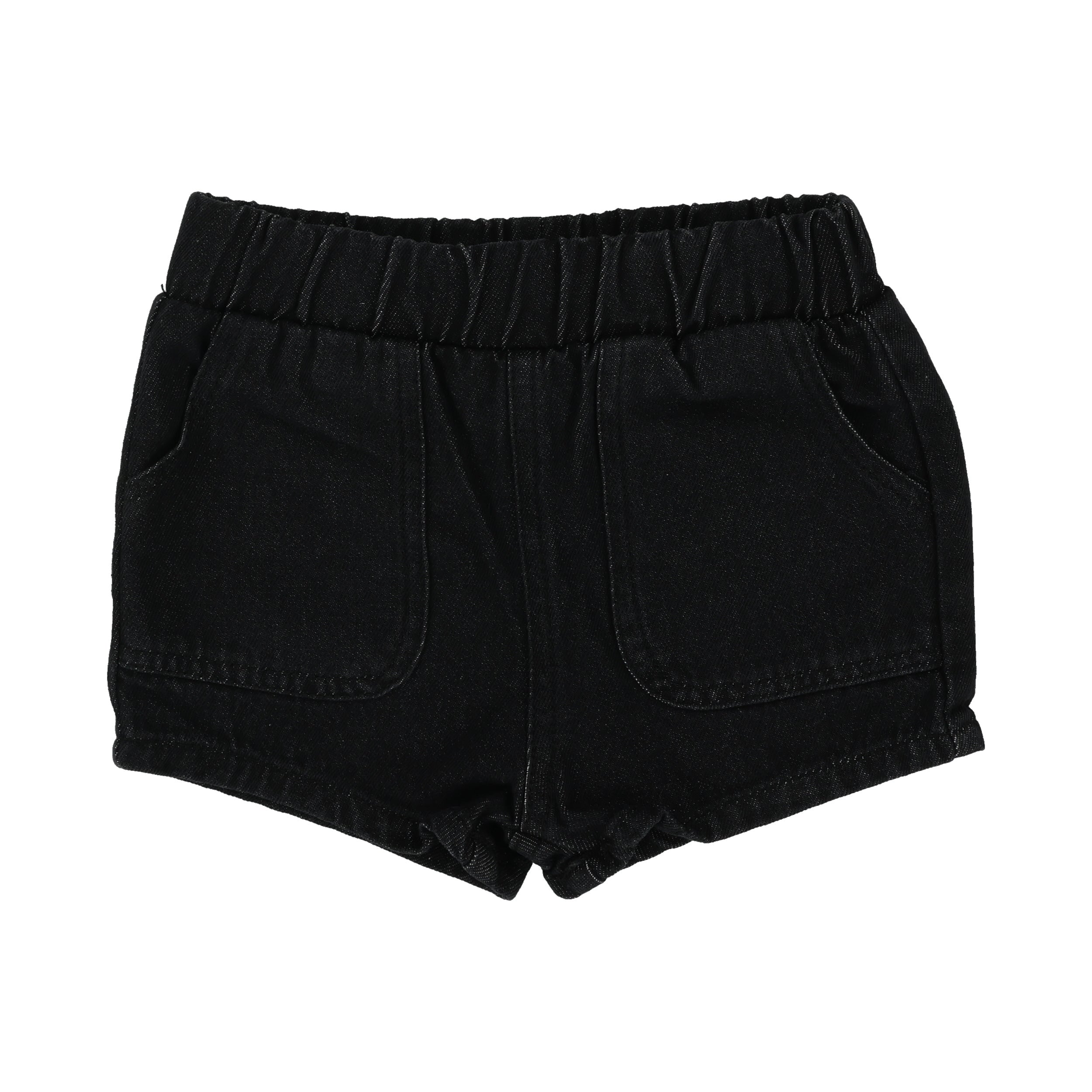 Pull On Shorts- Black Wash